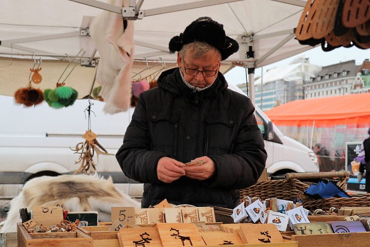 stalls in the harbour area