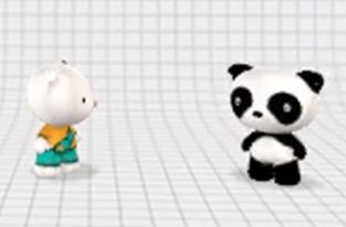 Developer Bear and Executive Panda discuss agile development